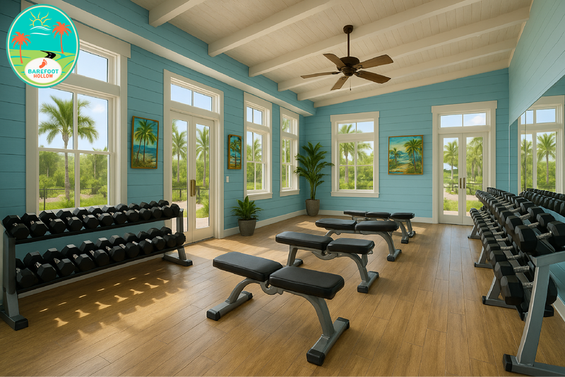 Fitness Center Dumbbells Room