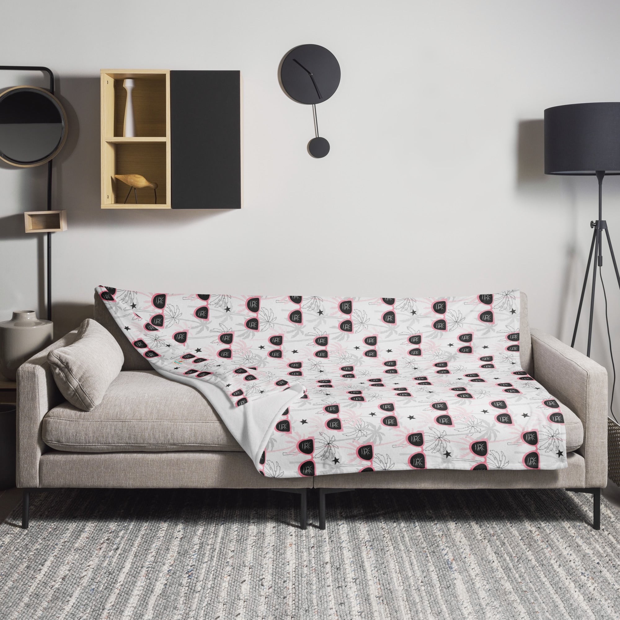 Visions of Palms Throw Blanket