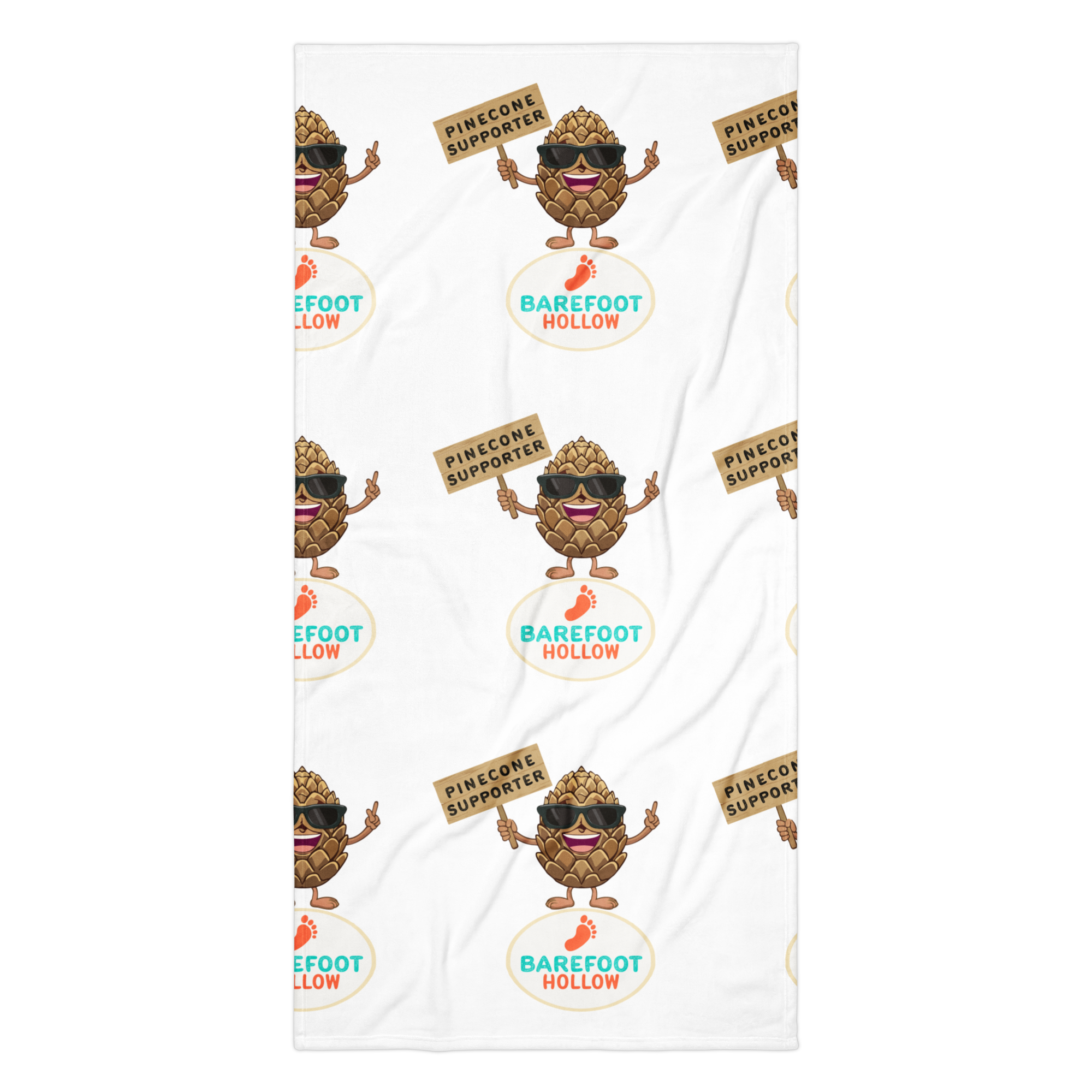 Pinecone Supporter Beach Towel
